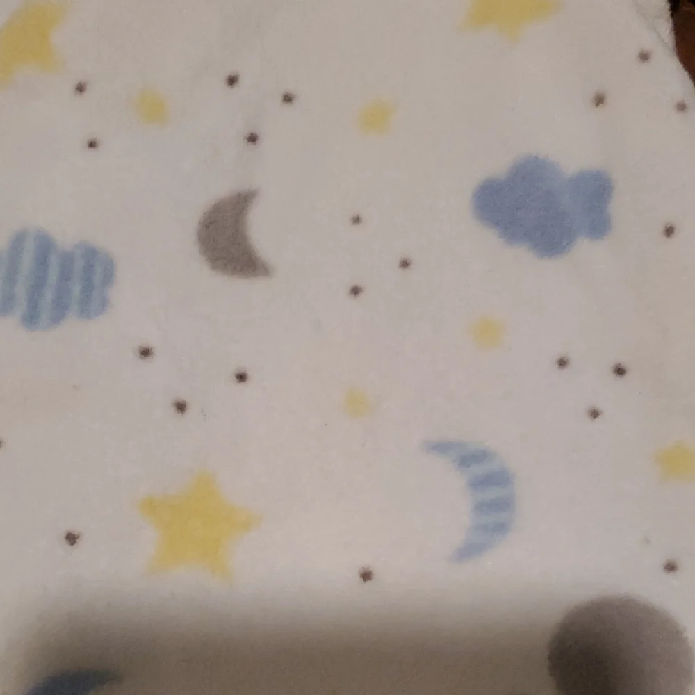 Carter's White and Gray Starry Night Footie
